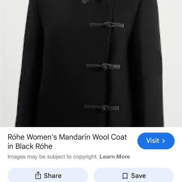 Rohe Wool Coat - Mandarin Collar - Picture 6 of 15